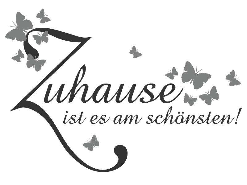 Wandtattoo Zuhause ist es am schönsten Wandtattoos.de