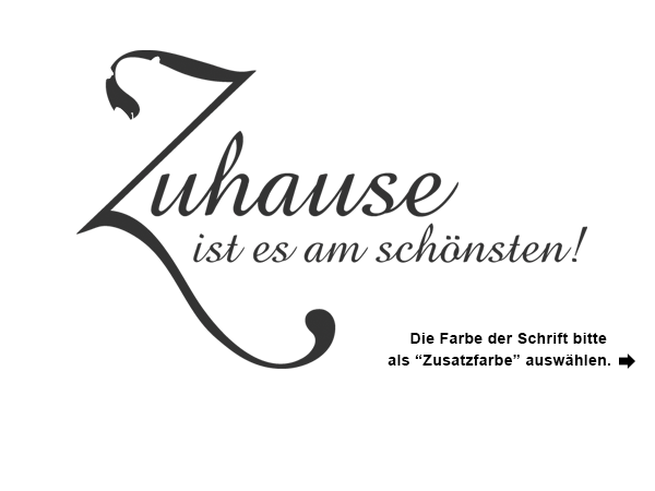 Wandtattoo Zuhause ist es am schönsten Wandtattoos.de
