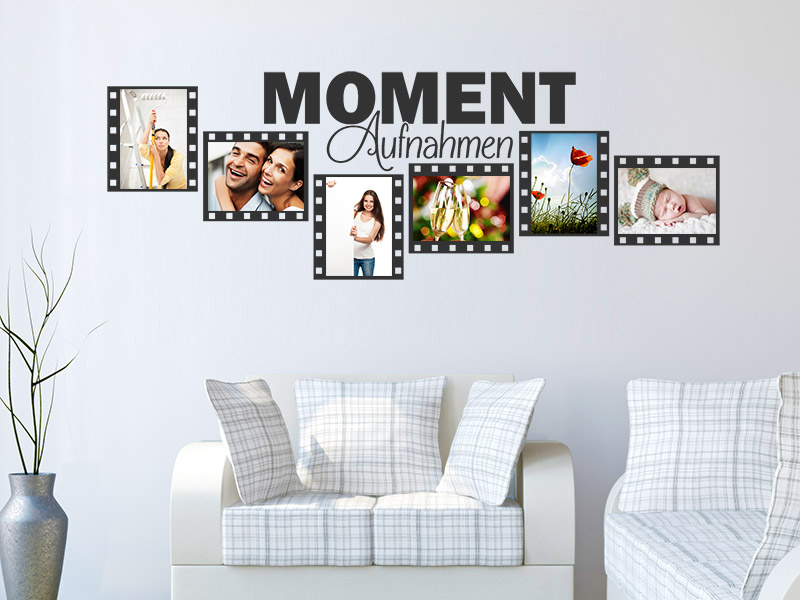 Wandtattoo Fotorahmen Moment-Aufnahmen