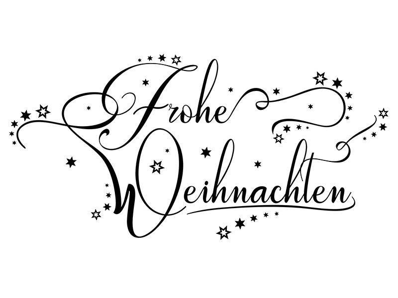 Wandtattoo Frohe Weihnachten Schriftzug Mit Sternen Wandtattoos De