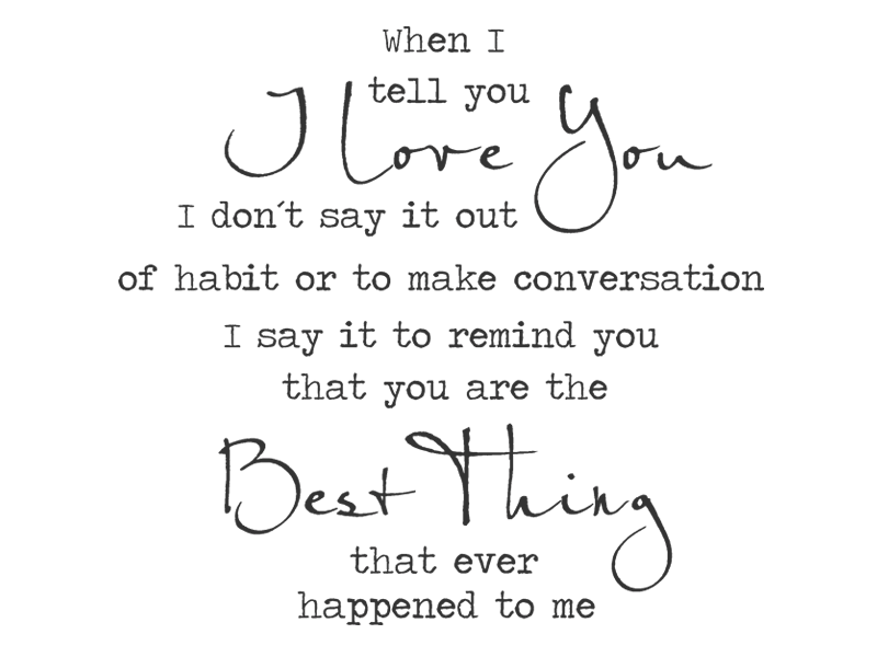 Wandtattoo When I tell you I love you... | Wandtattoos.de