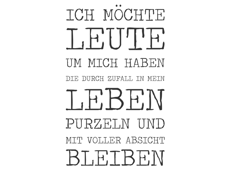 Ich möchte leute kennenlernen