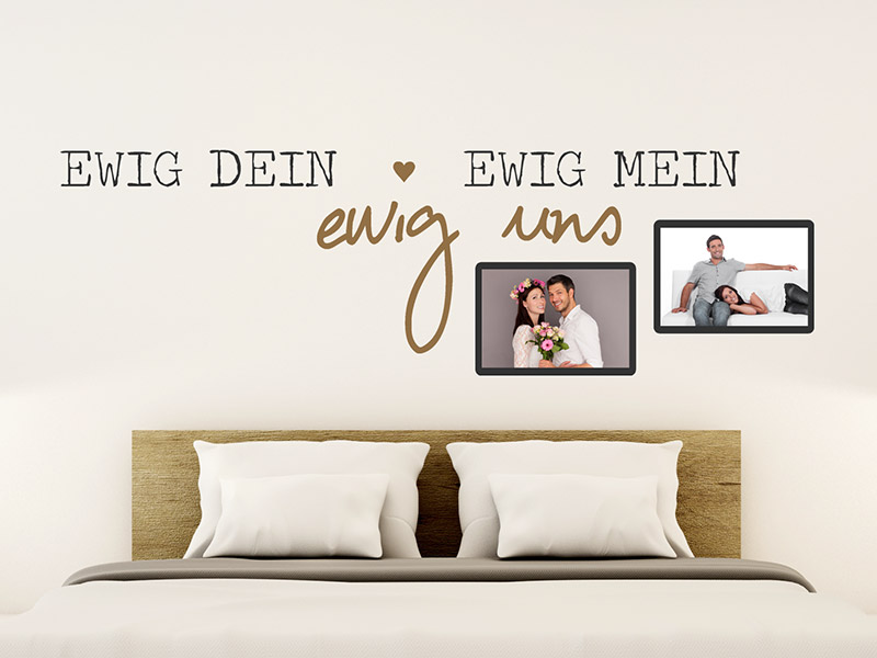 Wandtattoo Fotorahmen Ewig Dein