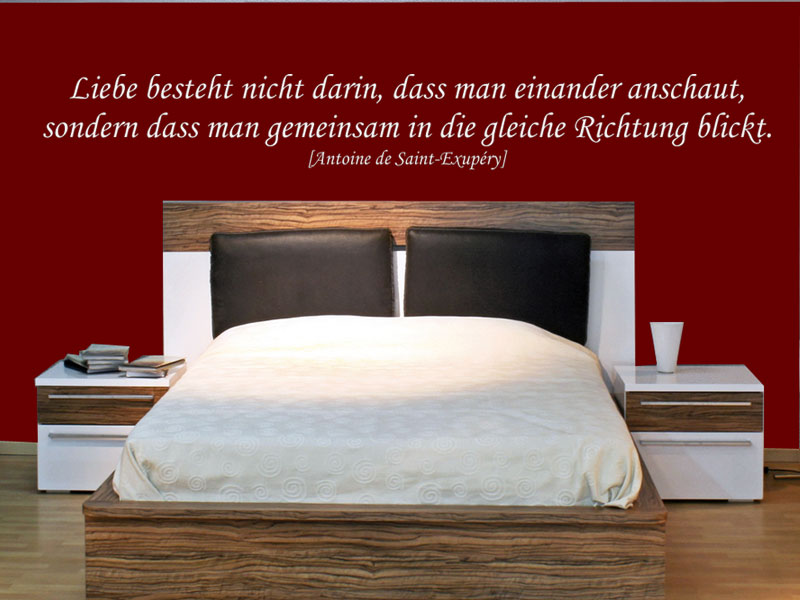 Wandtattoo Liebe besteht...