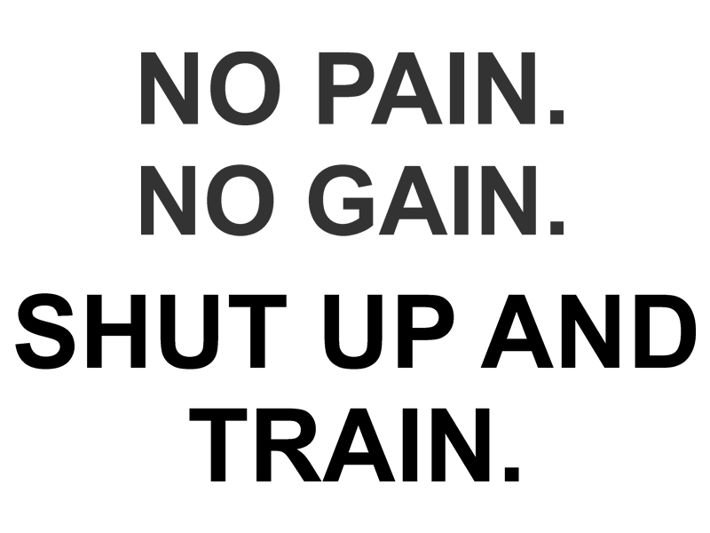 Wandtattoo No Pain No Gain Wandtattoos De