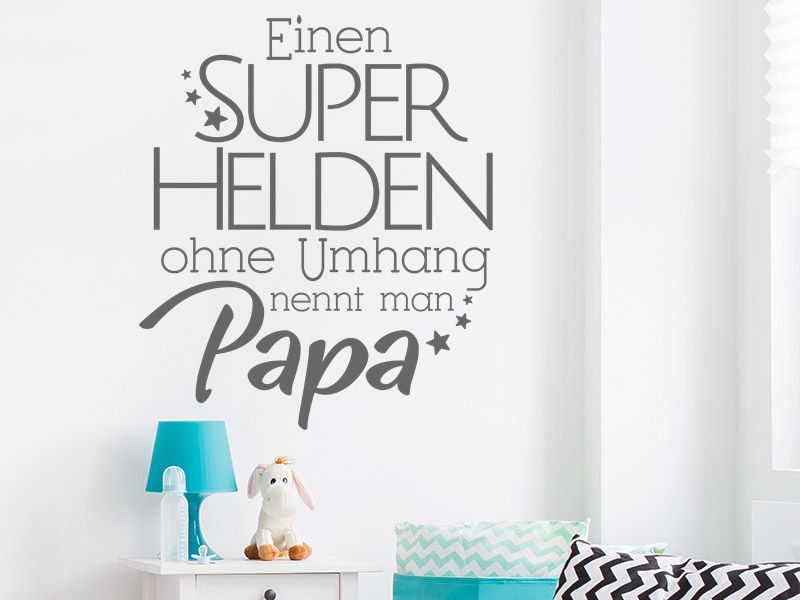 Wandtattoo Einen Superhelden ohne Umhang