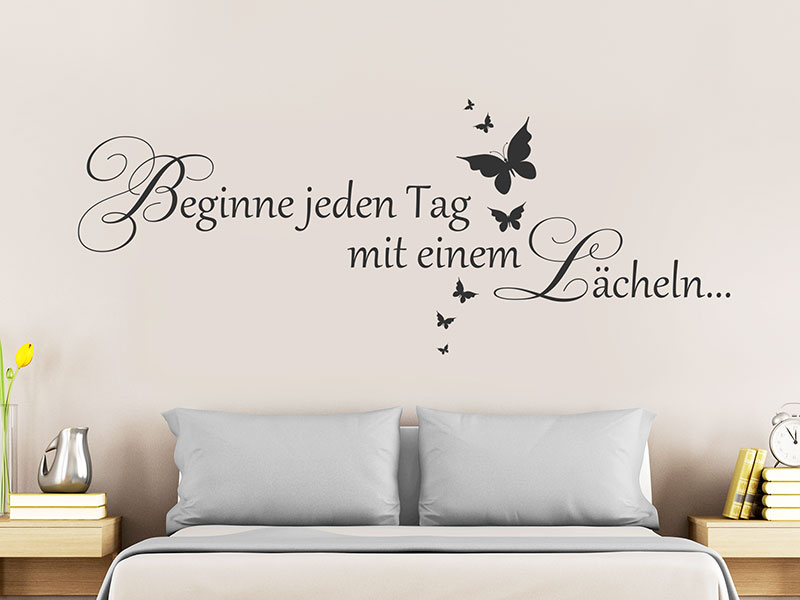 Wandtattoo Beginne jeden Tag mit...