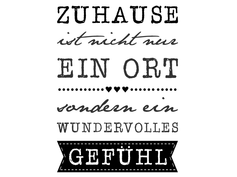Ist zu hause. Ist zu hause