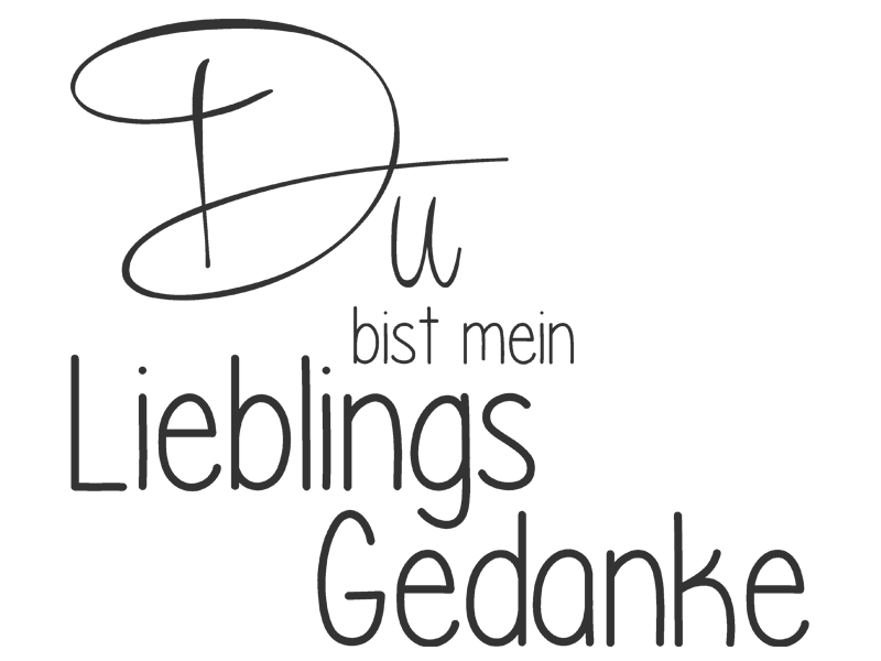 Wandtattoo Du Bist Mein Lieblingsgedanke Wandtattoos De