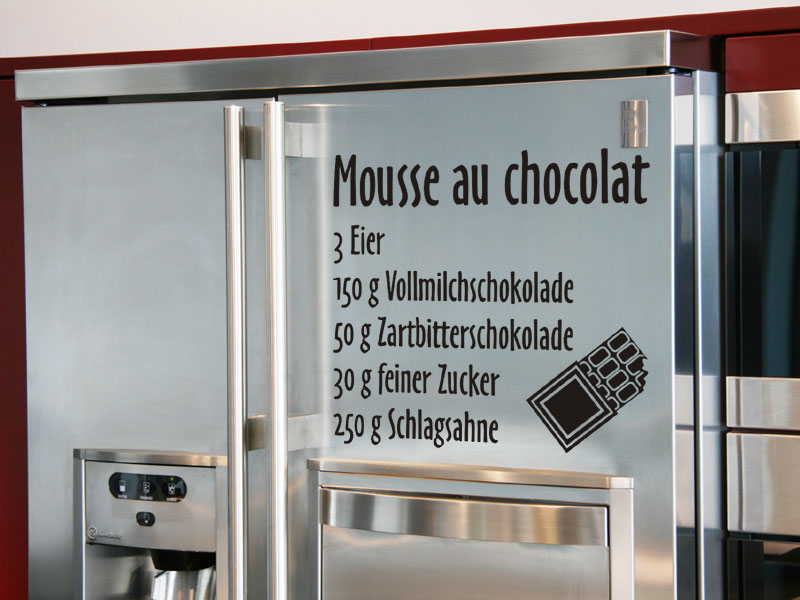 Wandtattoo Mousse au chocolat