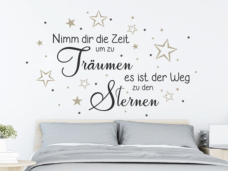 Wandtattoo Nimm dir die Zeit um zu träumen