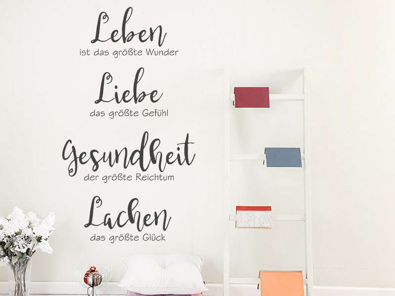 Wandtattoo Leben ist das größte Wunder...