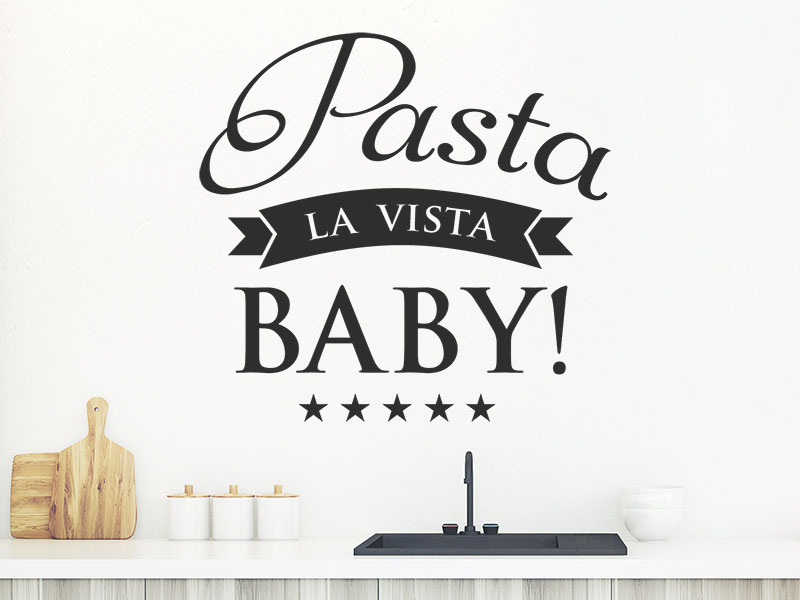Wandtattoo Pasta La Vista Baby