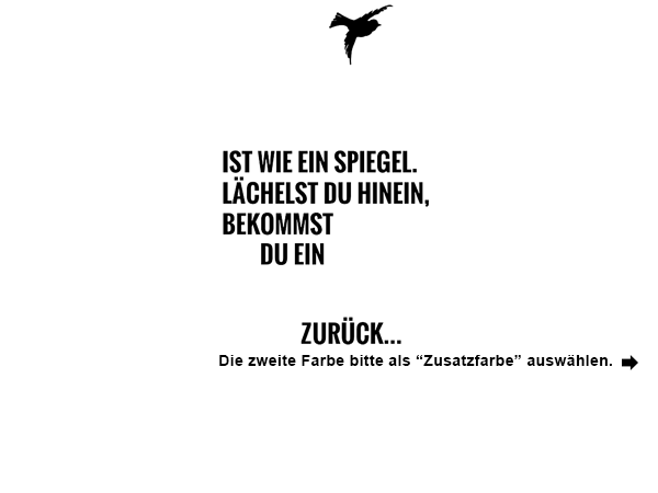 Wandtattoo Das Leben ist wie ein Spiegel... Wandtattoos.de