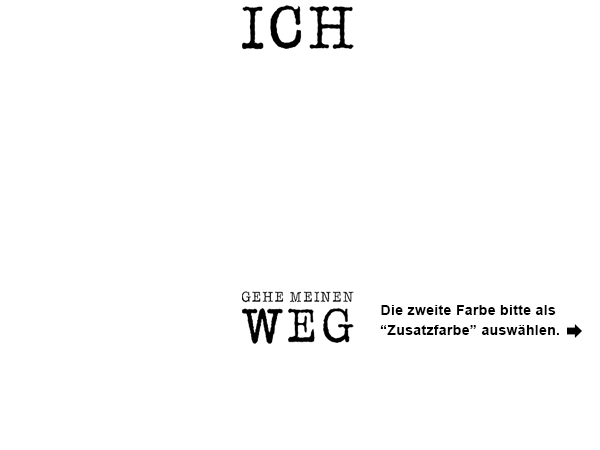Wandtattoo Ich gehe meinen Weg Wandtattoos.de