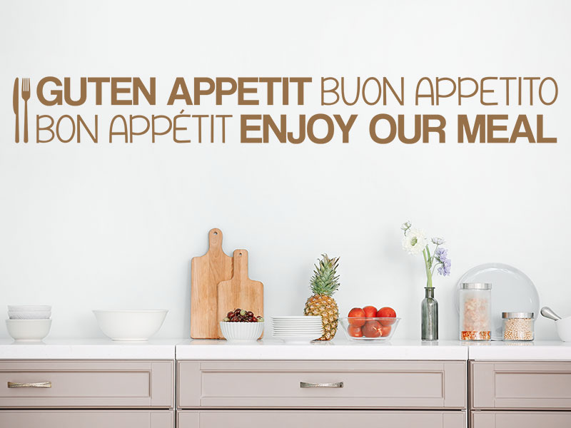 Wandtattoo Bordüre Guten Appetit