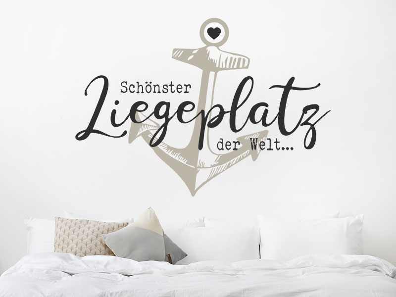 Wandtattoo Schönster Liegeplatz der Welt...