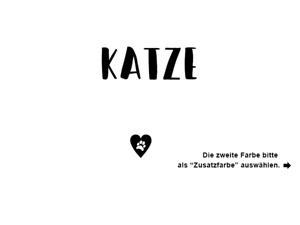 Wandtattoo Eine Katze Ist Ein Herz Auf Vier Pfoten Wandtattoos De