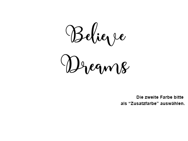 Wandtattoo Believe in your Dreams Wandtattoos.de