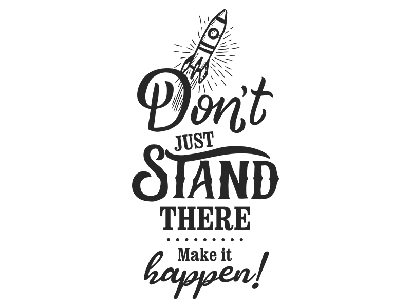 Wandtattoo Don #39 t just stand there Wandtattoos de