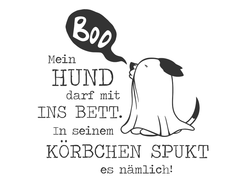 Hund Darf Nicht Ins Bett cartasletras