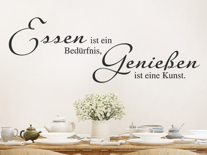 Wandtattoo Essen ist ein...