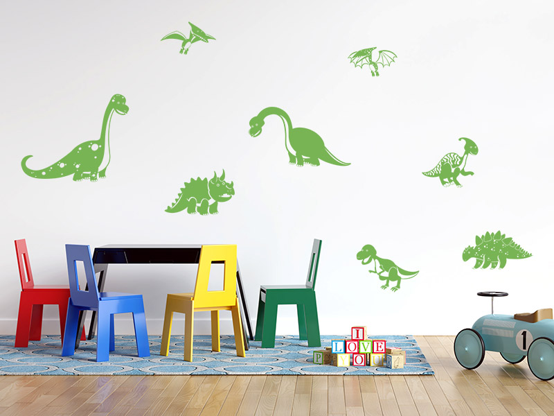 Set Wandtattoo Dino Dinosaurier |