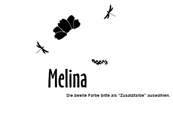 Wandtattoo Frohliche Maus Mit Wunschname Wandtattoos De