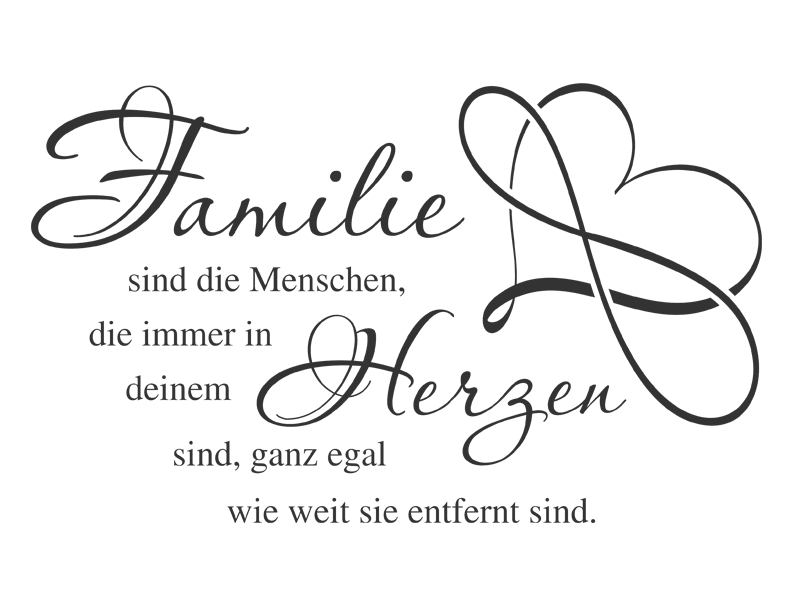 Wandtattoo Immer in deinem Herzen... Wandtattoos.de
