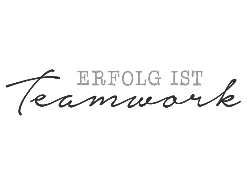Wandtattoo Erfolg ist Teamwork Wandtattoos.de