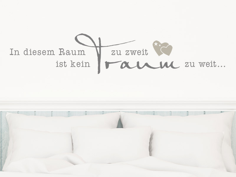 Wandtattoo In diesem Raum zu zweit