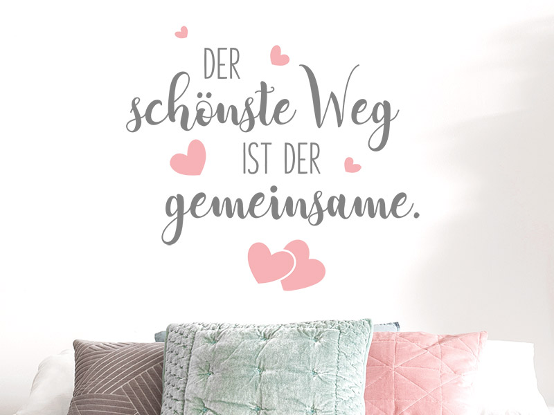 Wandtattoo Der schönste Weg ist...