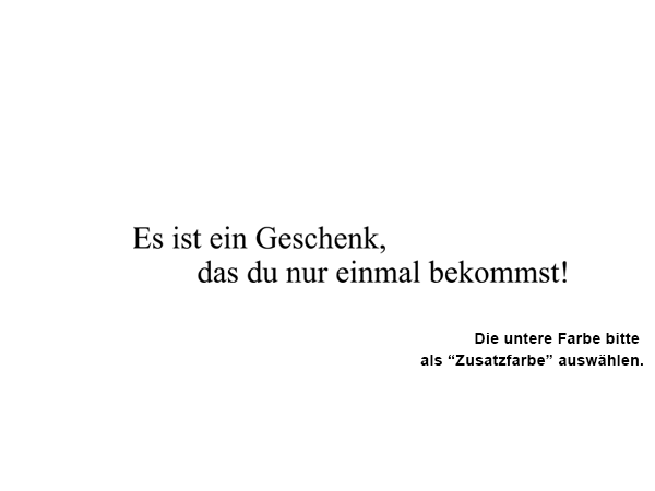 Wandtattoo Das Leben ist ein Geschenk Wandtattoos.de