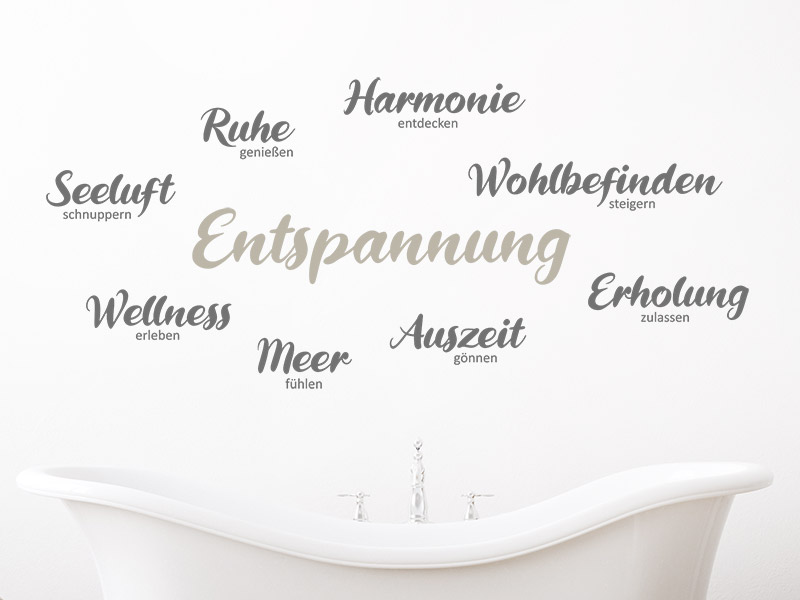 Wandtattoo Die Kunst der Entspannung