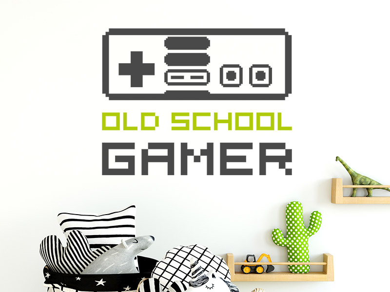Wandtattoo Old School Gamer