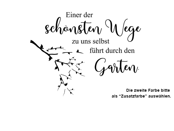 Wandtattoo Durch den Garten... Wandtattoos.de