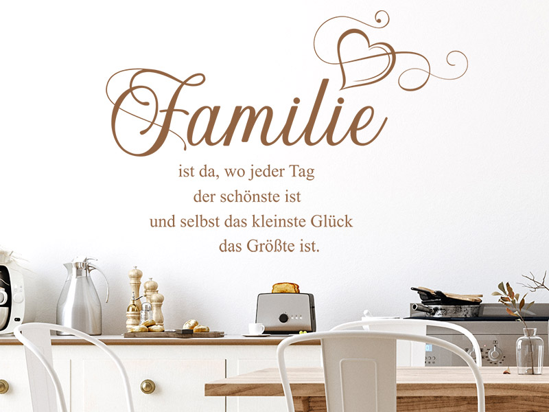 Wandtattoo Wo jeder Tag der schönste ist...