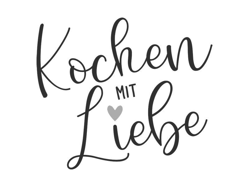 Wandtattoo Kochen mit Liebe Wandtattoos.de