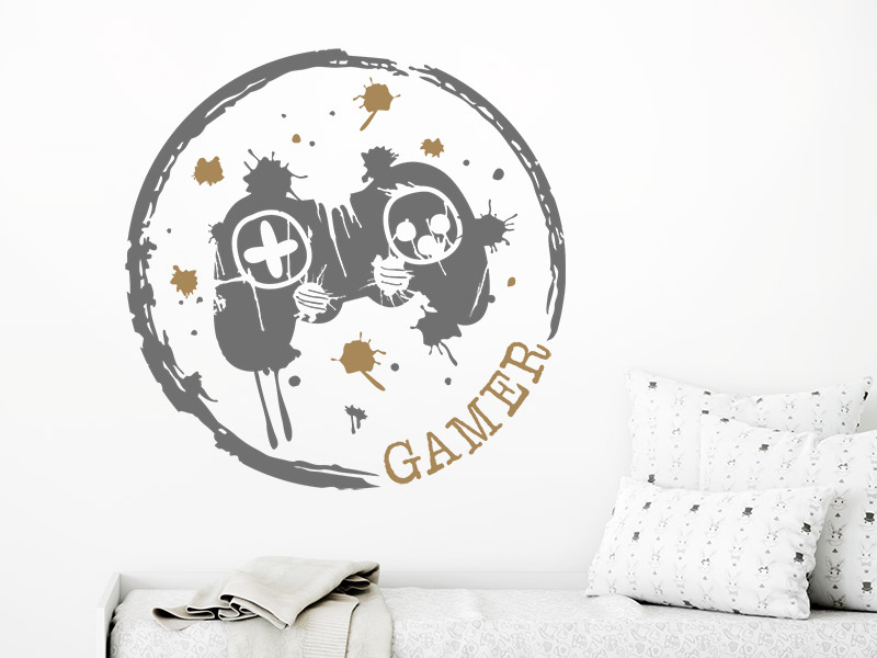 Wandtattoo Vintage Gamer