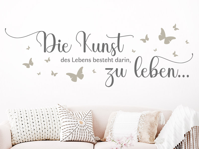 Wandtattoo Die Kunst des Lebens