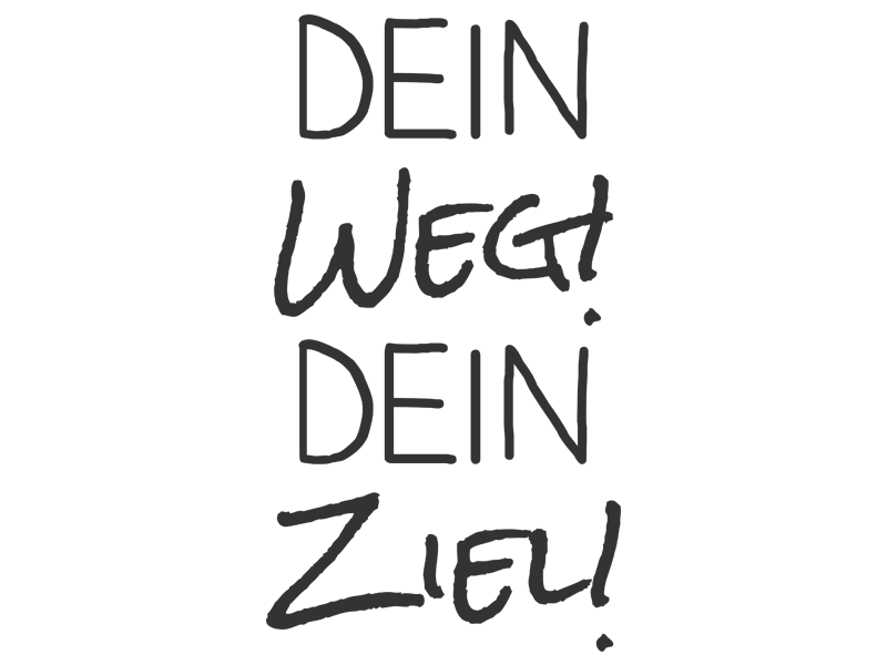 Wandtattoo Dein Weg! Dein Ziel! Wandtattoos.de
