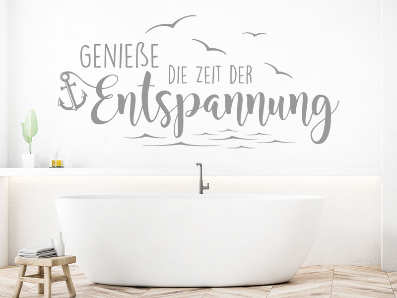 Wandtattoo Genieße die Zeit der Entspannung