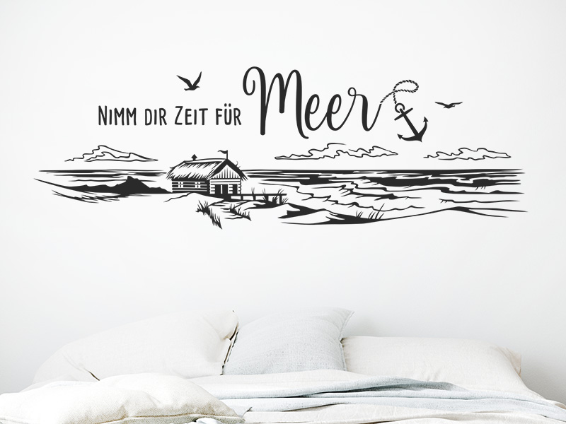 Wandtattoo Nimm dir Zeit für Meer