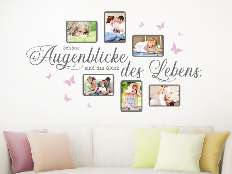 Wandtattoo Fotorahmen Schöne Augenblicke