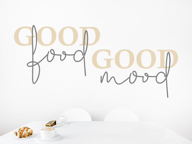 Wandtattoo Good Food Good Mood | Wandobjekte