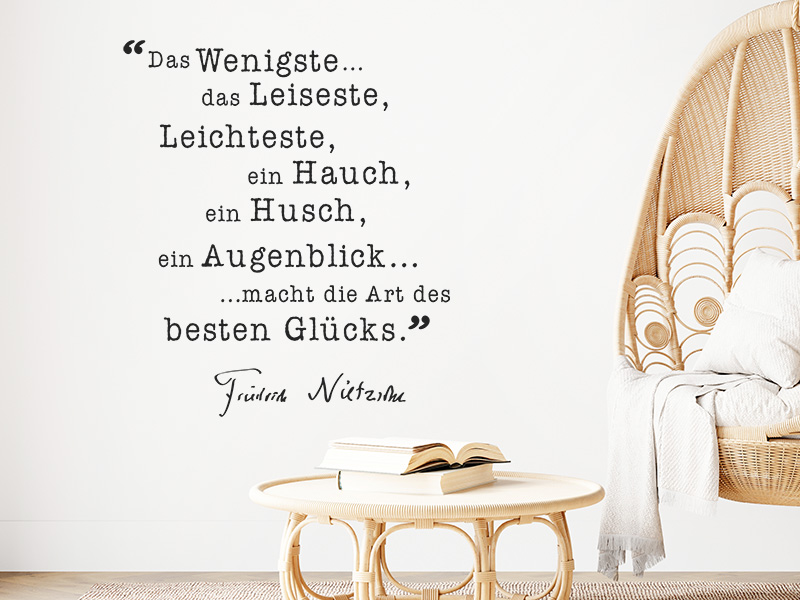 Wandtattoo Die Art des besten Glücks