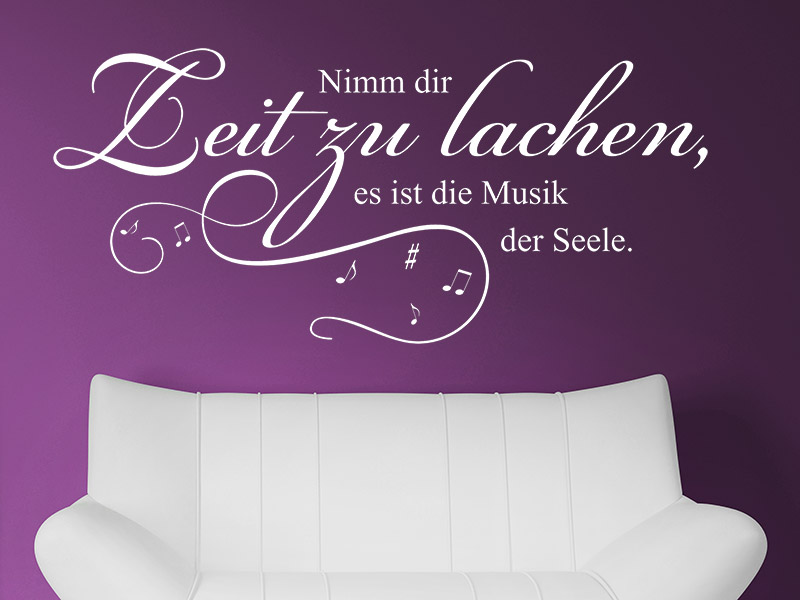 Wandtattoo Musik der Seele