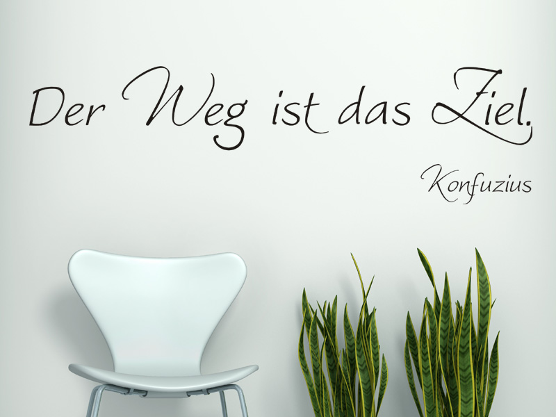 Wndow decal ”Ein Weg, ein Ziel”