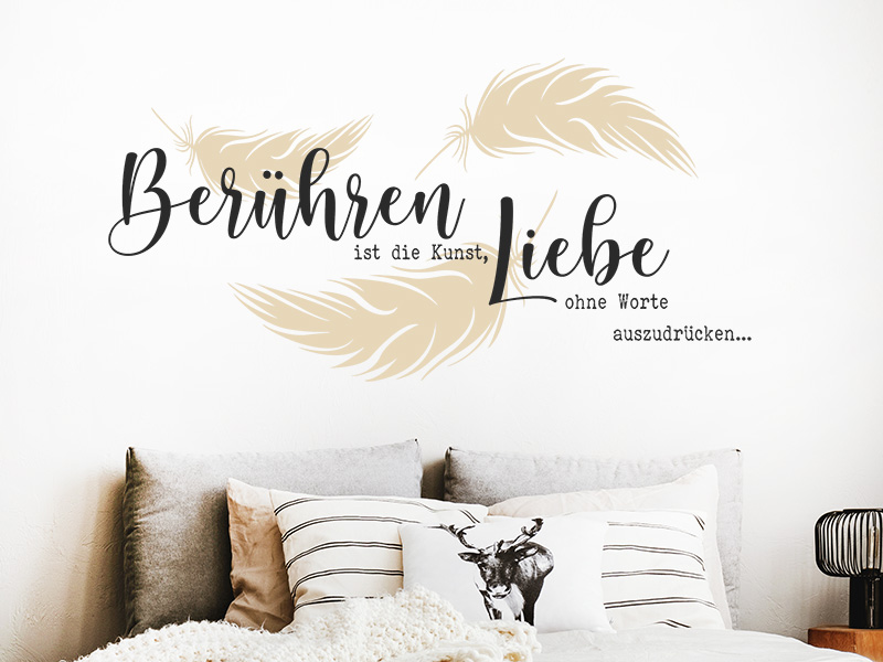 Wandtattoo Berühren ist die Kunst