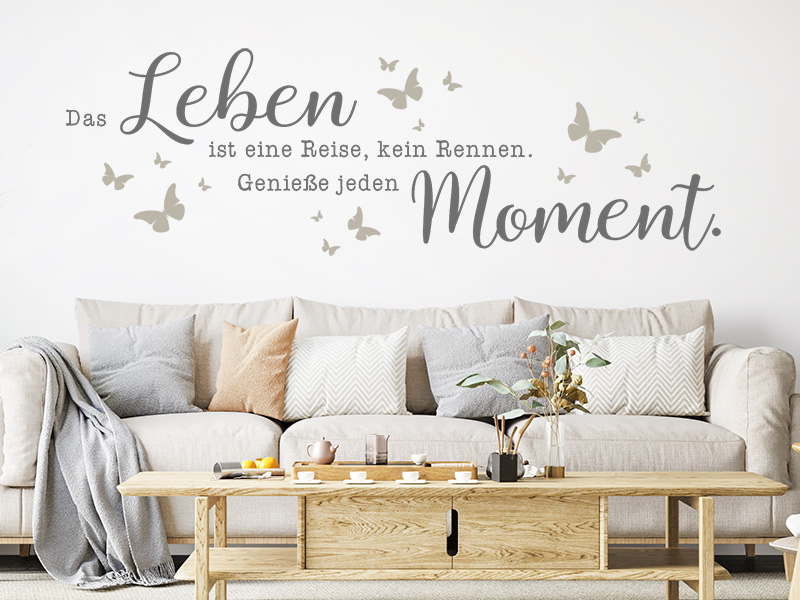 Wandtattoo Das Leben ist eine Reise... Spruch